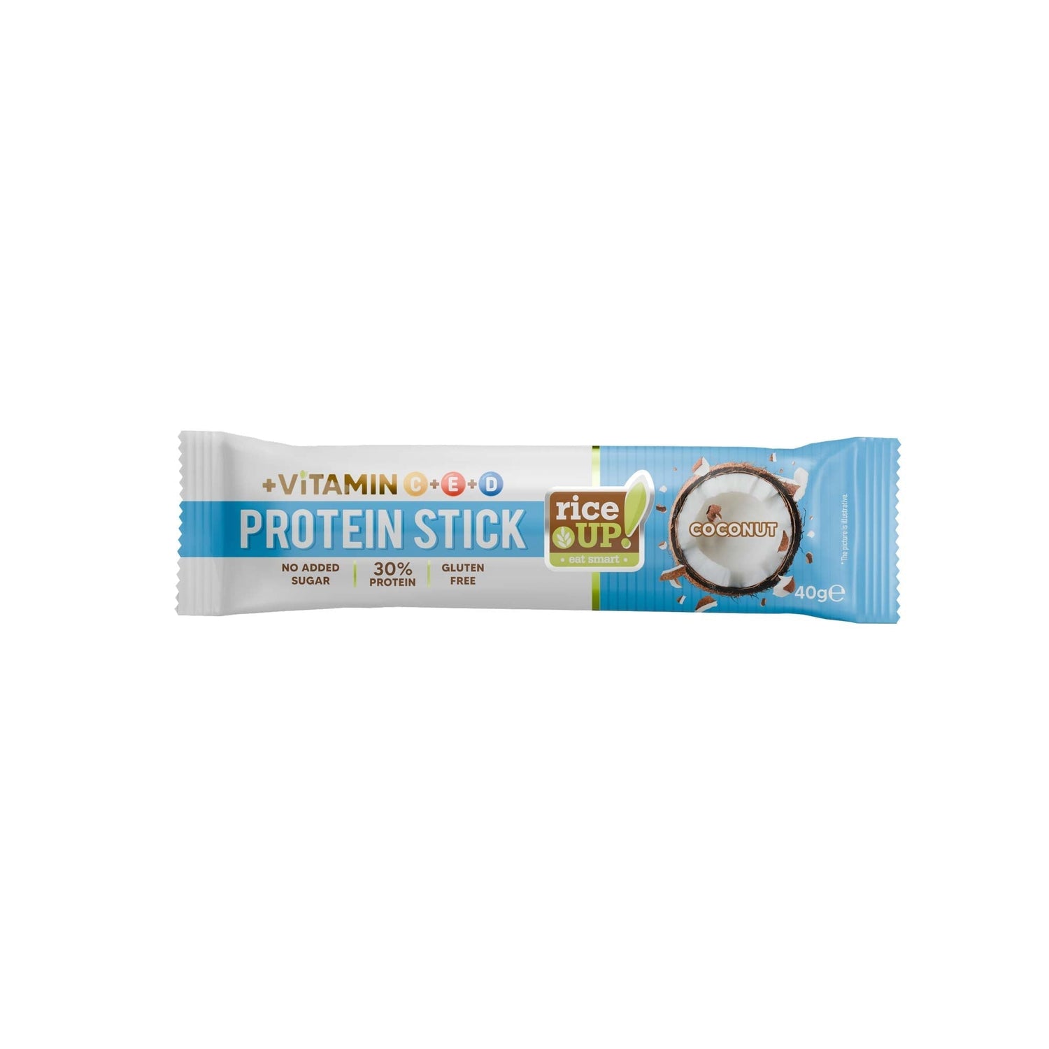 High Protein Stick Bar & No Added Sugar - 40g  RiceUP! - Nutra Best Bulgaria