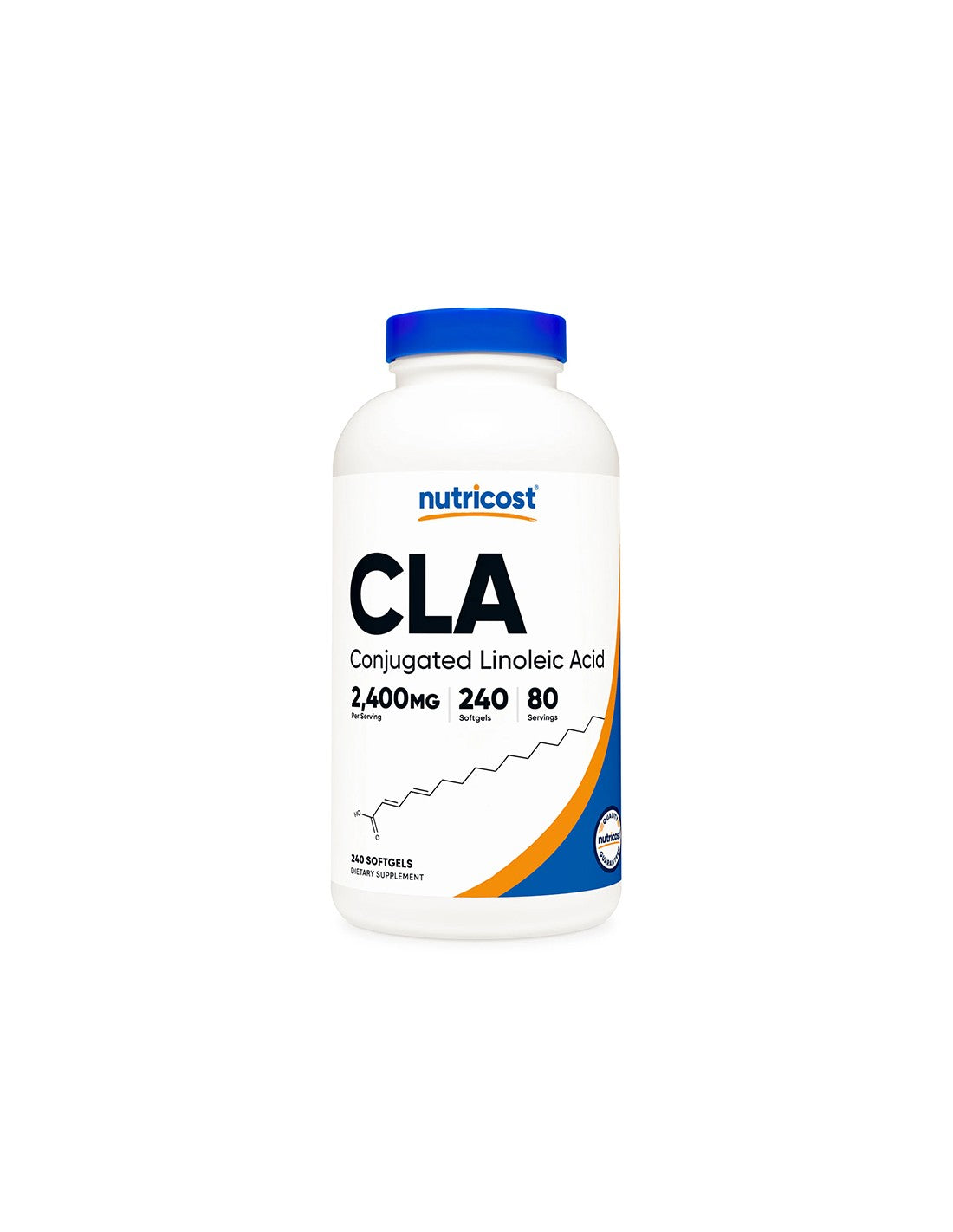 Редукция на теглото - CLA /Конюгирана линолова киселина, 800 mg х 240 софтгел капсули  Nutricost - Nutra Best Bulgaria