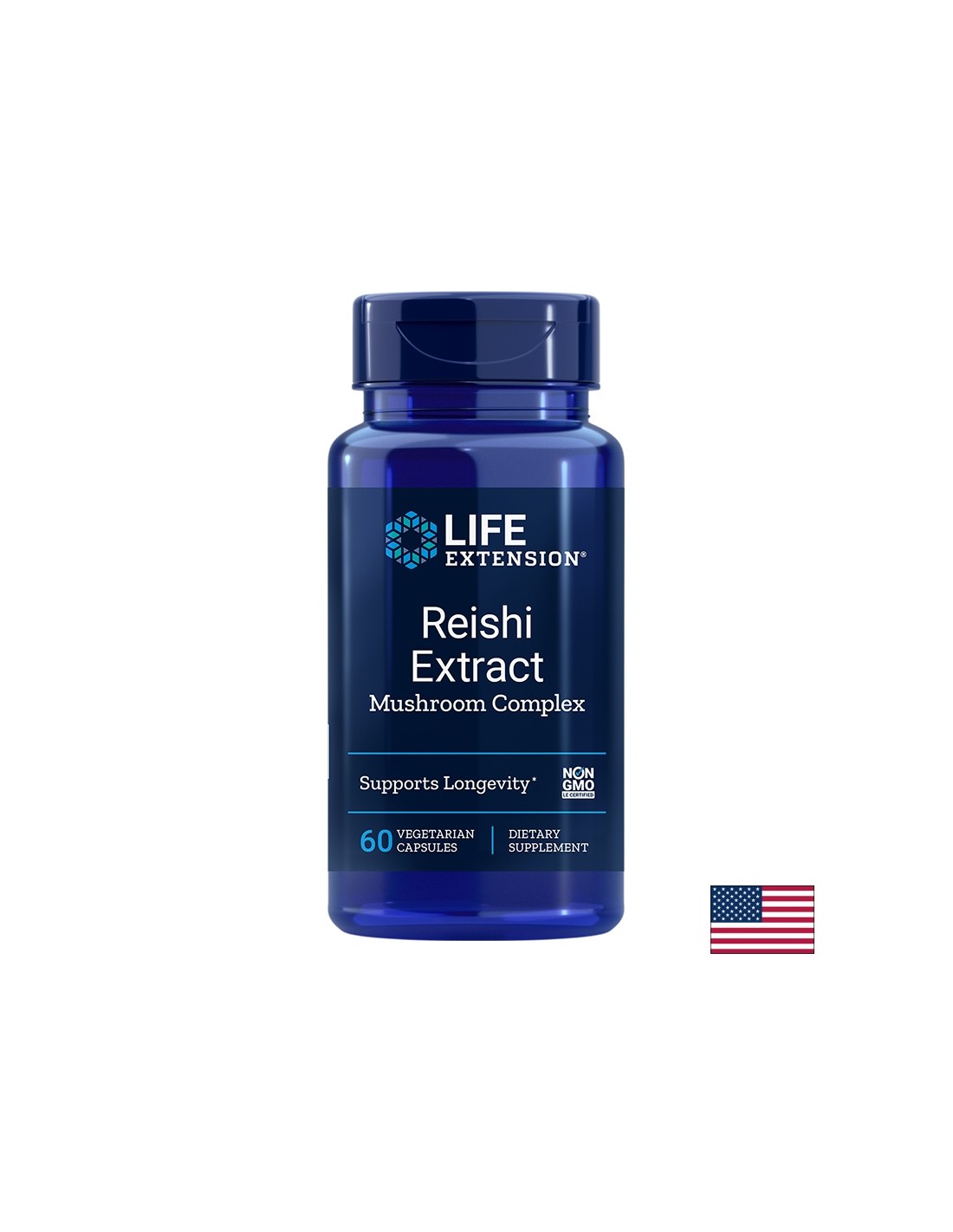 Reishi Extract Mushroom Complex / Рейши комплекс х 60 капсули  Life Extension - Nutra Best Bulgaria
