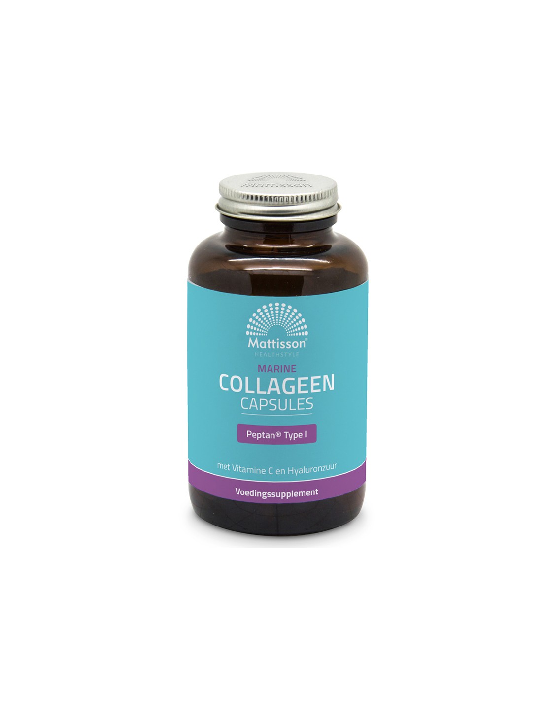 Рибен колаген (тип 1) с витамин С и хиалуронова киселина - Marine Collagen Peptan, 180 капсули Mattisson Healthstyle  Mattisson Healthstyle - Nutra Best Bulgaria