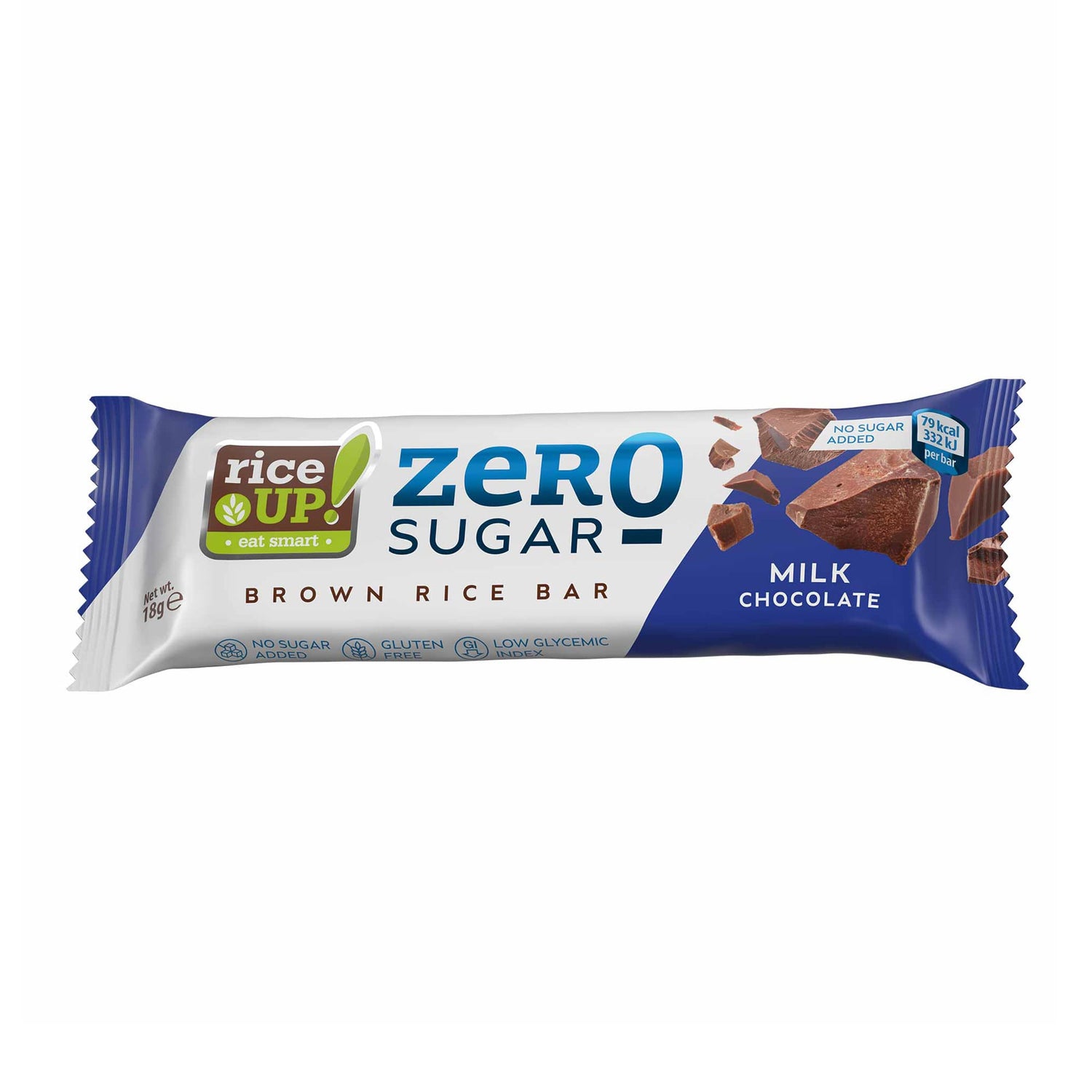 RiceUP! ZERO SUGAR - Оризов бар 18 g  RiceUP! - Nutra Best Bulgaria