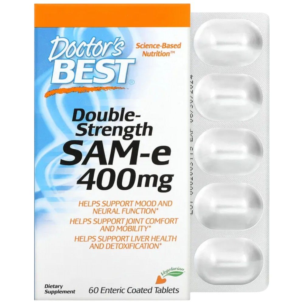 BEST SAMe 400 mg - 60 Таблетки  Doctor’s Best - Nutra Best Bulgaria