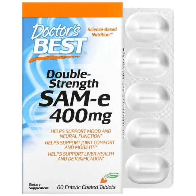 BEST SAMe 400 mg - 60 Таблетки  Doctor’s Best - Nutra Best Bulgaria