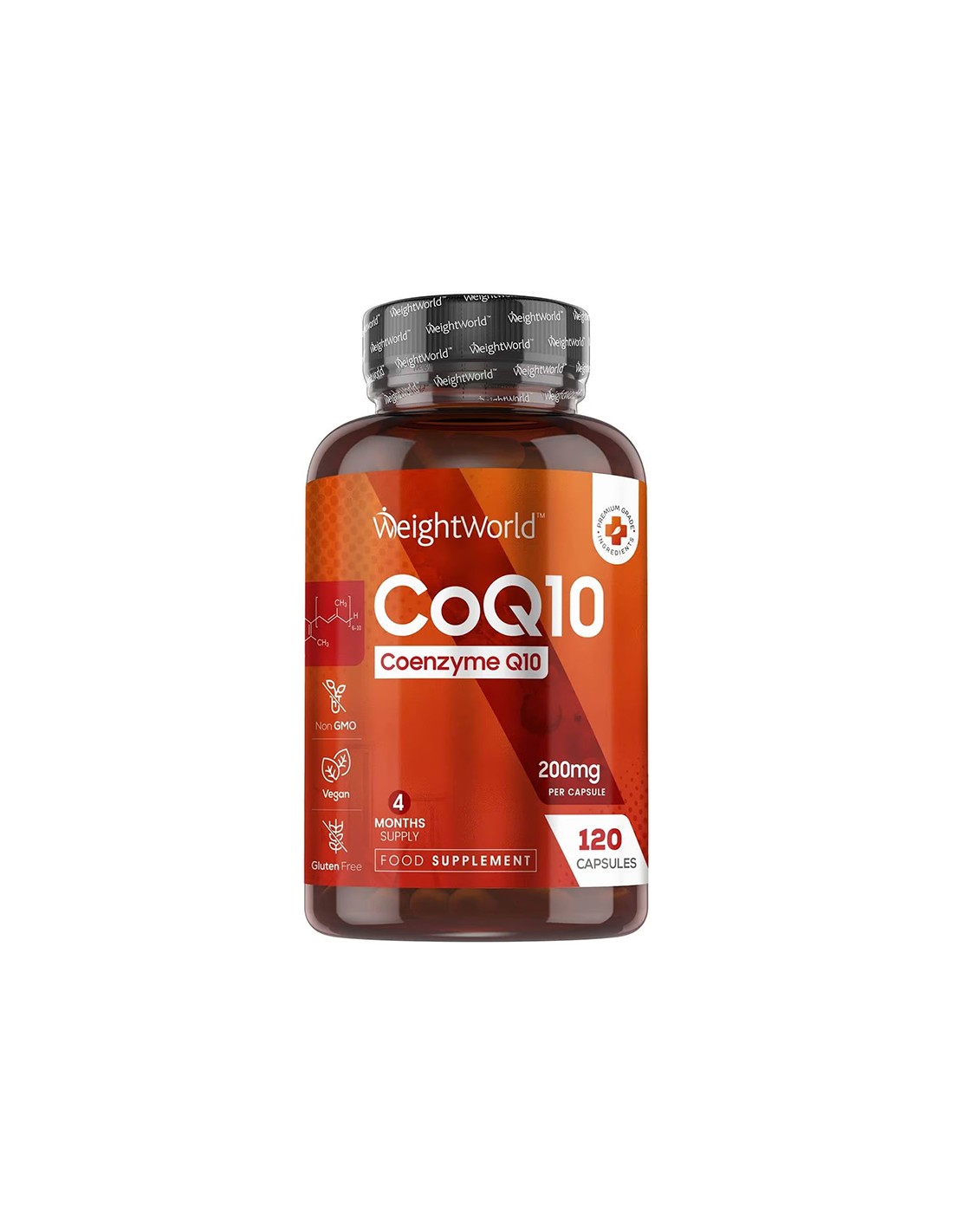 Сърдечно-съдово здраве - Коензим Q10-200 mg, 120 капсули - Coq10  WeightWorld - Nutra Best Bulgaria