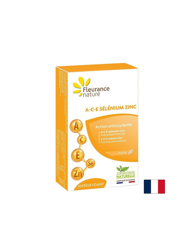 Силен имунитет - Витамини А, С, Е + Селен и Цинк, 30 таблетки  Fleurance Nature - Nutra Best Bulgaria