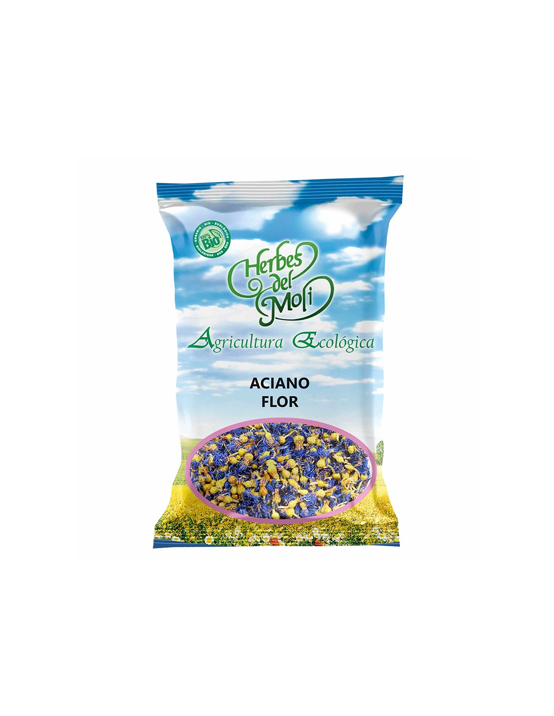 Синя метличина (цвят), БИО, 10 g  Herbes del Molí - Nutra Best Bulgaria