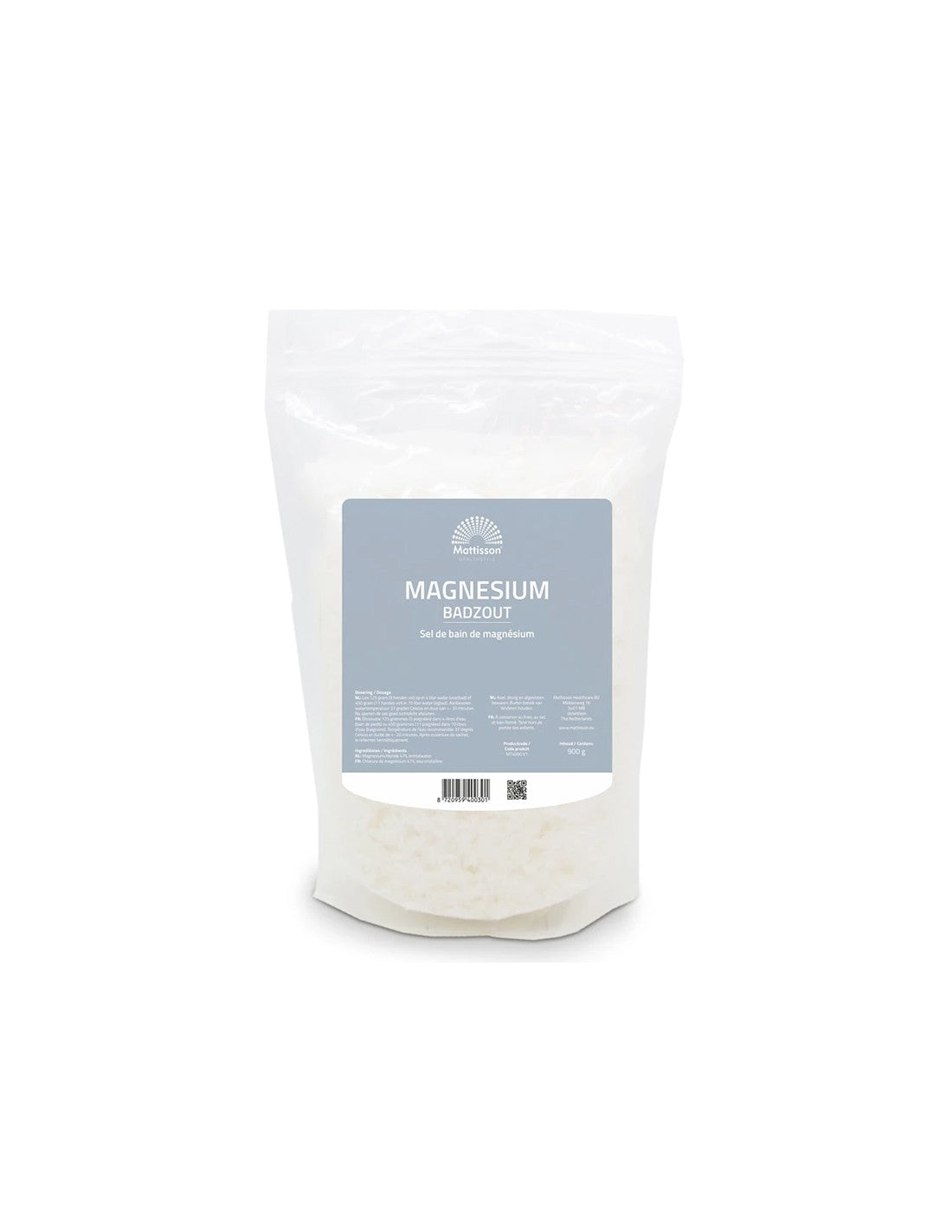 Соли за баня с Магнезий, 900 g  Mattisson Healthstyle - Nutra Best Bulgaria