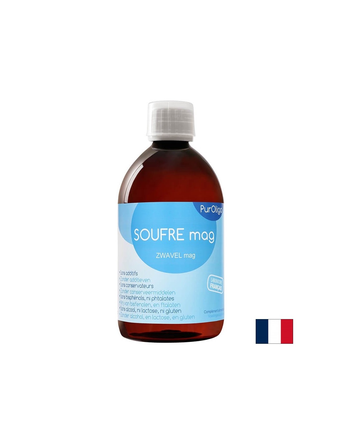 Soufre Mag PurOligo / Магнезий (Сулфат), Йонизиран разтвор, 500 ml  Laboratoire Studix – Catalyons - Nutra Best Bulgaria