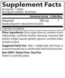 BEST Ubiquinol Kaneka QH 100 mg - 60 Гел капсули  Doctor’s Best - Nutra Best Bulgaria