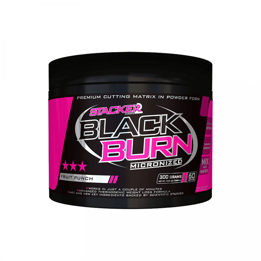 Black Burn Micronized - 300 грама  Stacker - Nutra Best Bulgaria