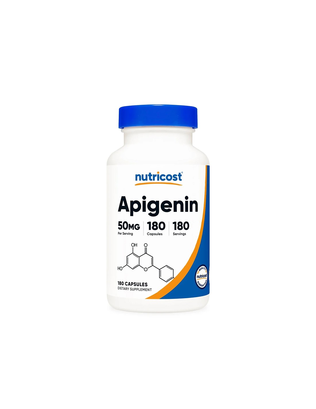 Стрес и безсъние - Апигенин, 50 mg х 180 капсули  Nutricost - Nutra Best Bulgaria