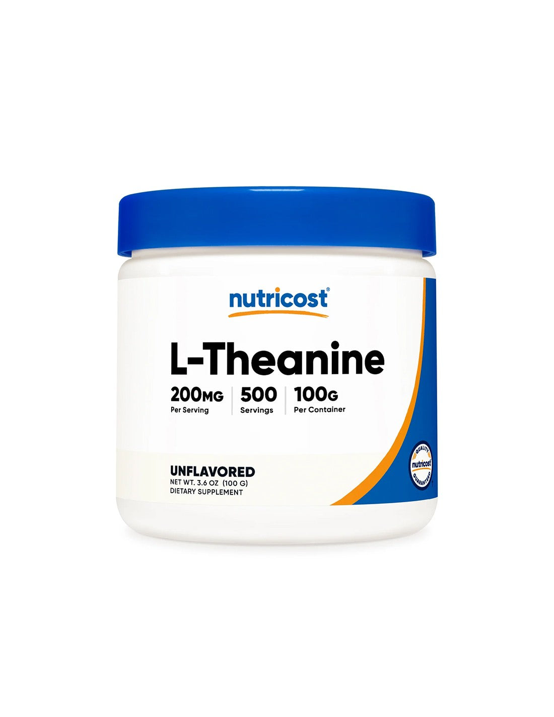 Стрес и безсъние - L-Теанин, 100 g прах  Nutricost - Nutra Best Bulgaria