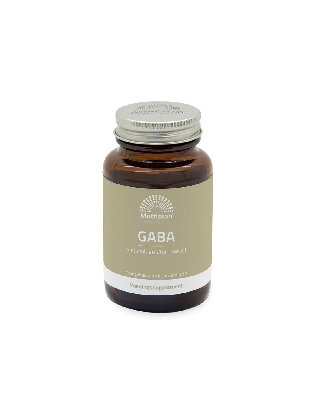 Стрес и добро настроение - ГАБА 1000 mg + Цинк и Витамин В1, 60 таблетки  Mattisson Healthstyle - Nutra Best Bulgaria