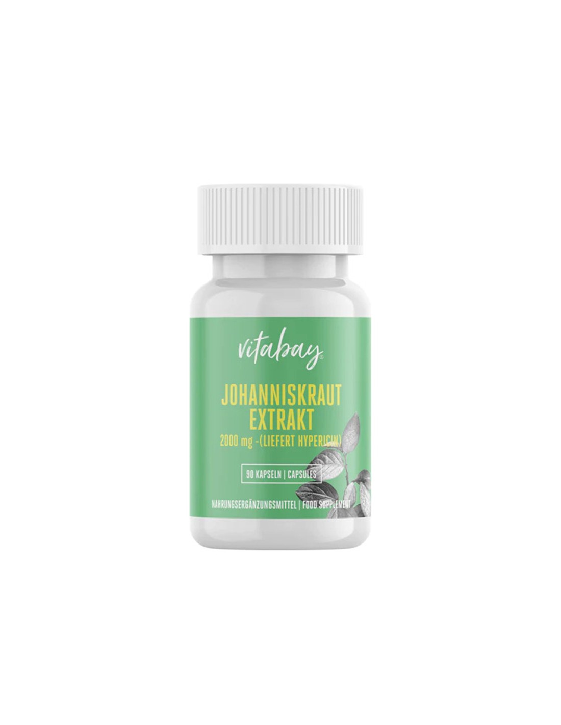 Стрес и добро настроение - Жълт кантарион, 2000 mg x 90 V капсули  Vitabay - Nutra Best Bulgaria