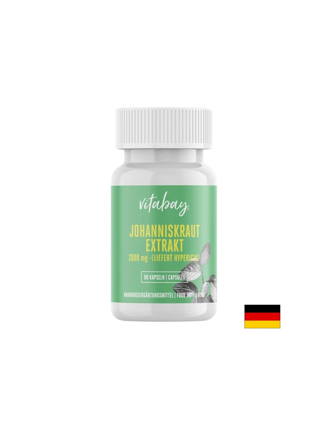 Стрес и добро настроение - Жълт кантарион, 2000 mg x 90 V капсули  Vitabay - Nutra Best Bulgaria