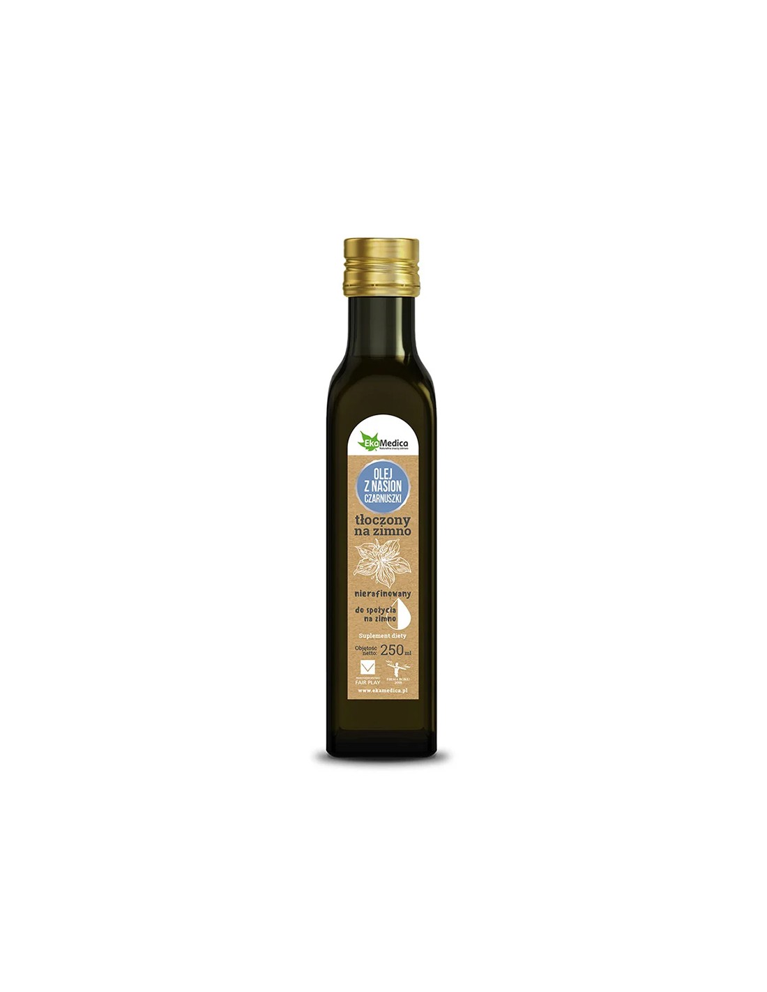 Студено пресовано масло от черен кимион, 250 ml  Ekamedica - Nutra Best Bulgaria