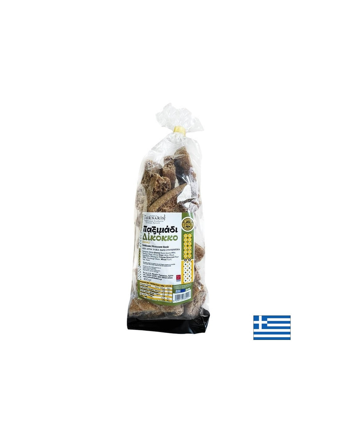 Сухари от лимец (Крит), 400 g  Raks - Nutra Best Bulgaria