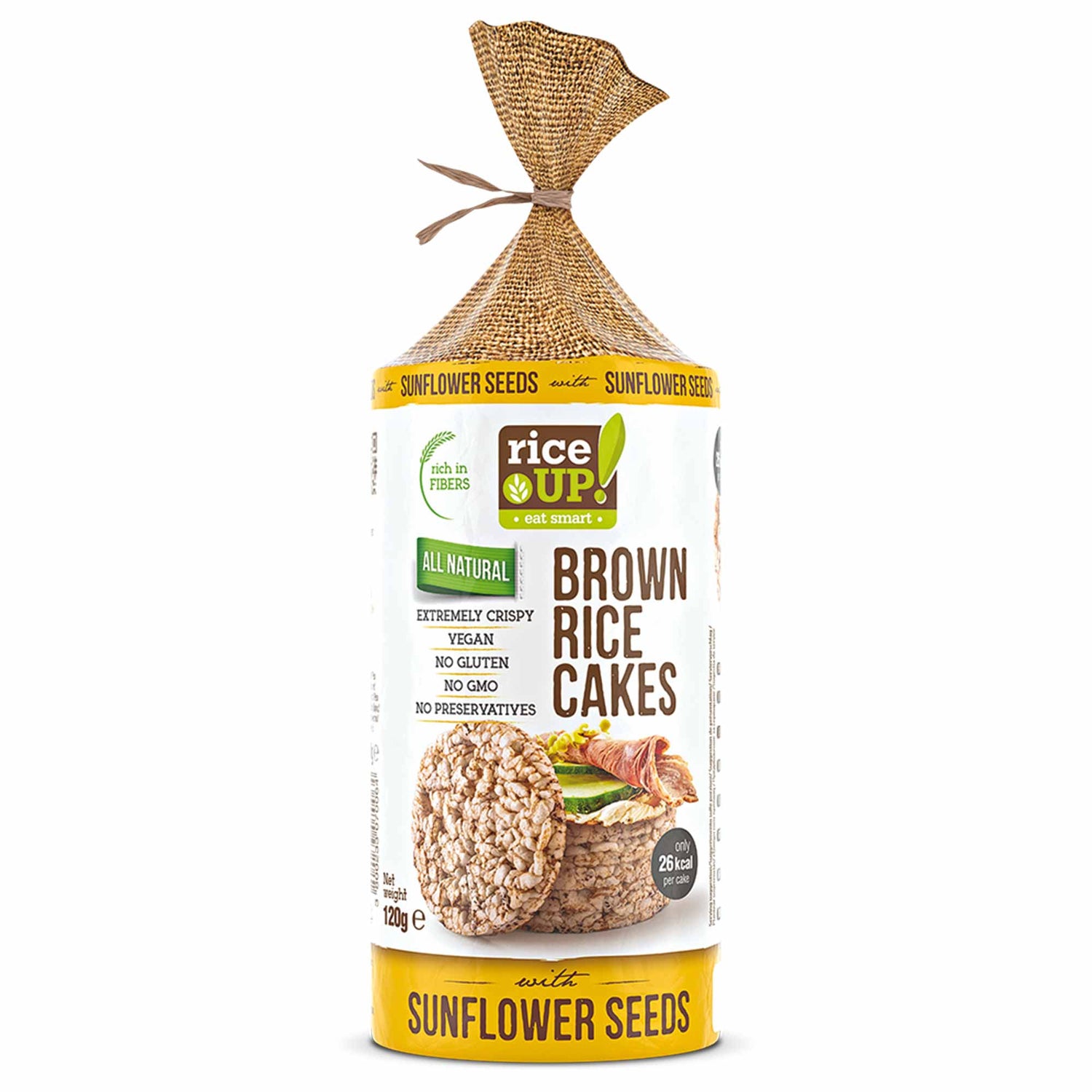 RiceUP! Brown Rice Cakes - 120g  RiceUP! - Nutra Best Bulgaria
