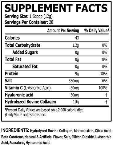 Collagen | with Hyaluronic Acid & Vitamin C - 336 грама  Core Champs by Kai Greene - Nutra Best Bulgaria