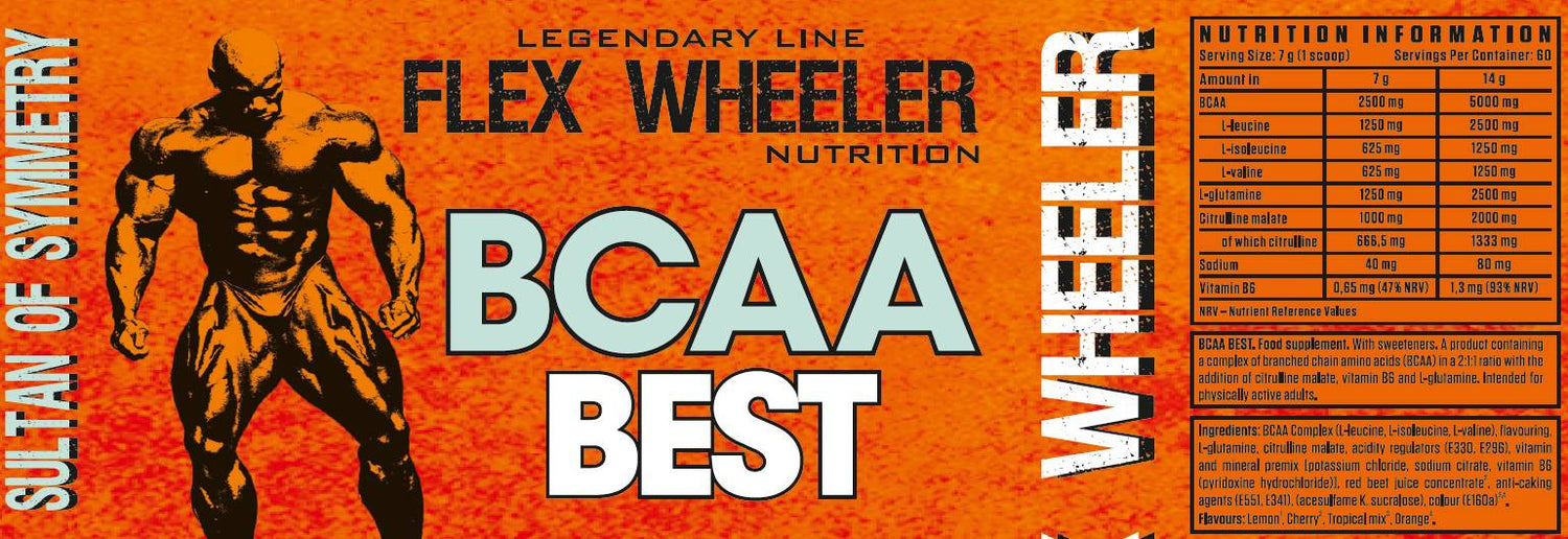 BCAA Best | with L-Glutamine & L-Citrulline Malate - 420 грама  Flex Wheeler Signature Series - Nutra Best Bulgaria