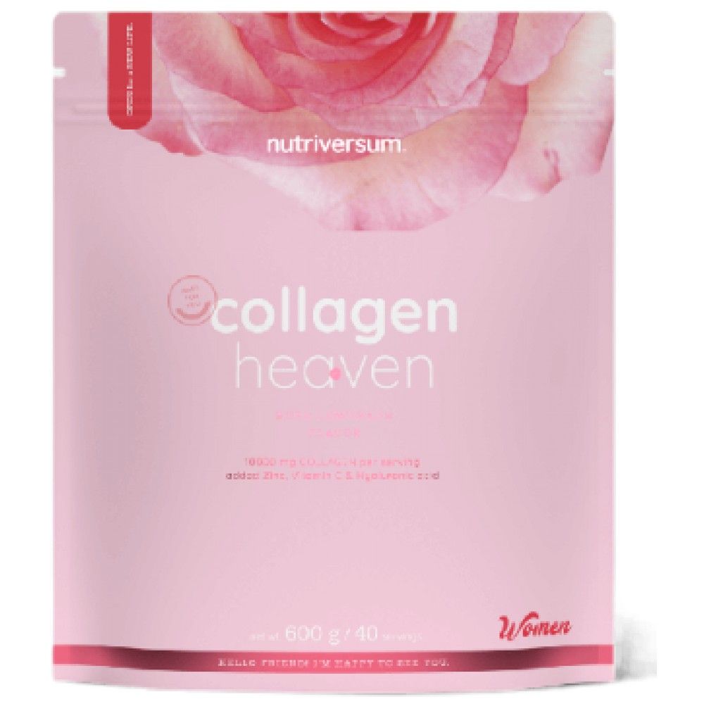 Collagen Heaven | added Zinc, Vitamin C and Hyaluronic Acid - 600 грама  Nutriversum - Nutra Best Bulgaria
