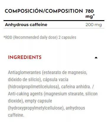 ONE RAW® Caffeine 200 mg - 60 капсули  Zoomad Labs - Nutra Best Bulgaria
