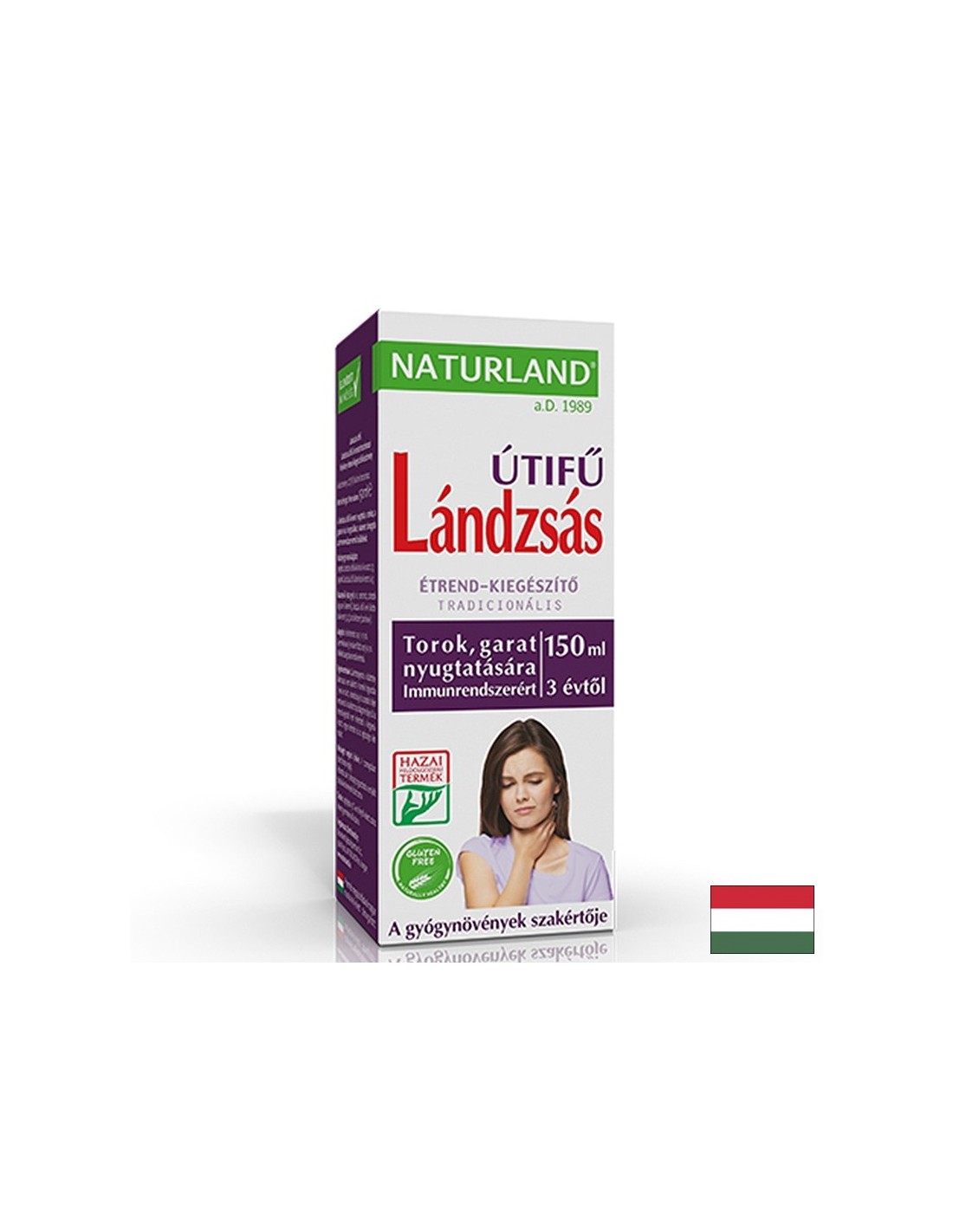 Теснолист живовляк – Подкрепа за дихателната система, 150 ml сироп  Naturland - Nutra Best Bulgaria