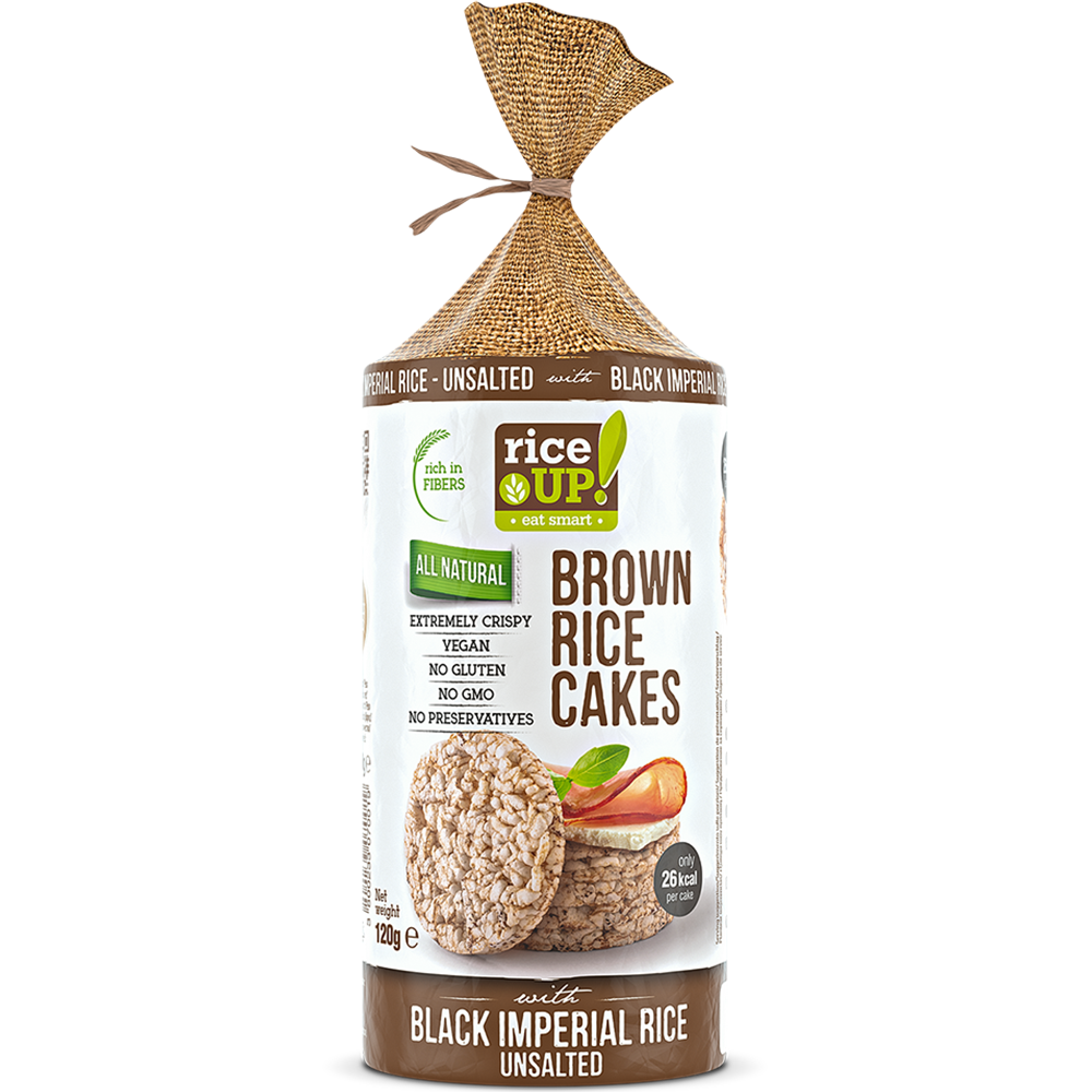 RiceUP! Brown Rice Cakes - 120g  RiceUP! - Nutra Best Bulgaria