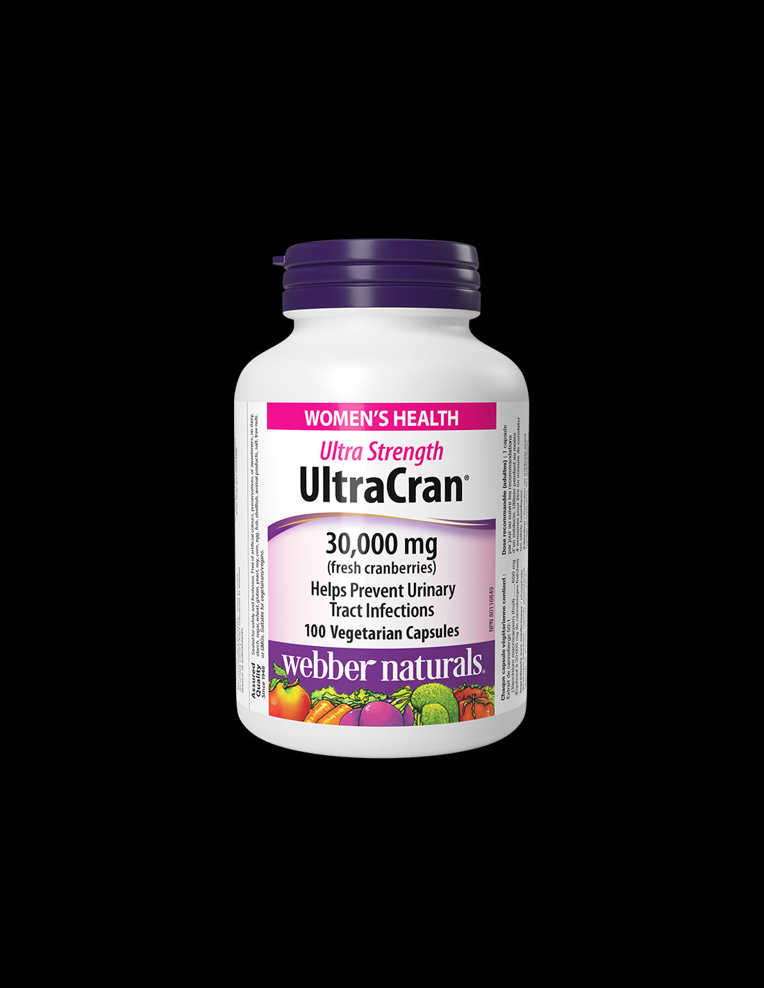 Уринарен тракт - Червена боровинка UltraCran, 100 V капсули  Webber Naturals - Nutra Best Bulgaria