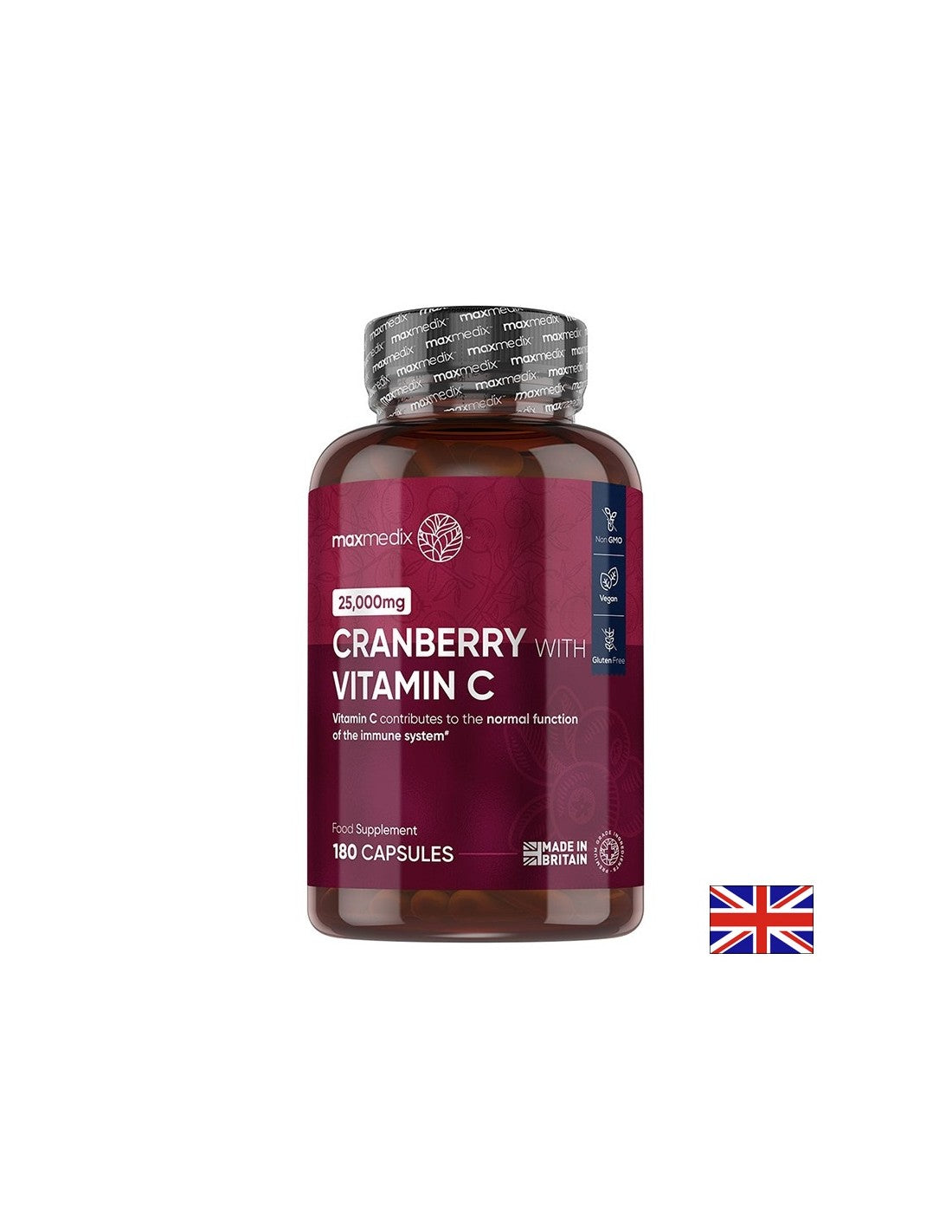 Уринарно здраве - Червена боровинка 500 mg + Витамин С 100 mg, 180 капсули  WeightWorld - Nutra Best Bulgaria