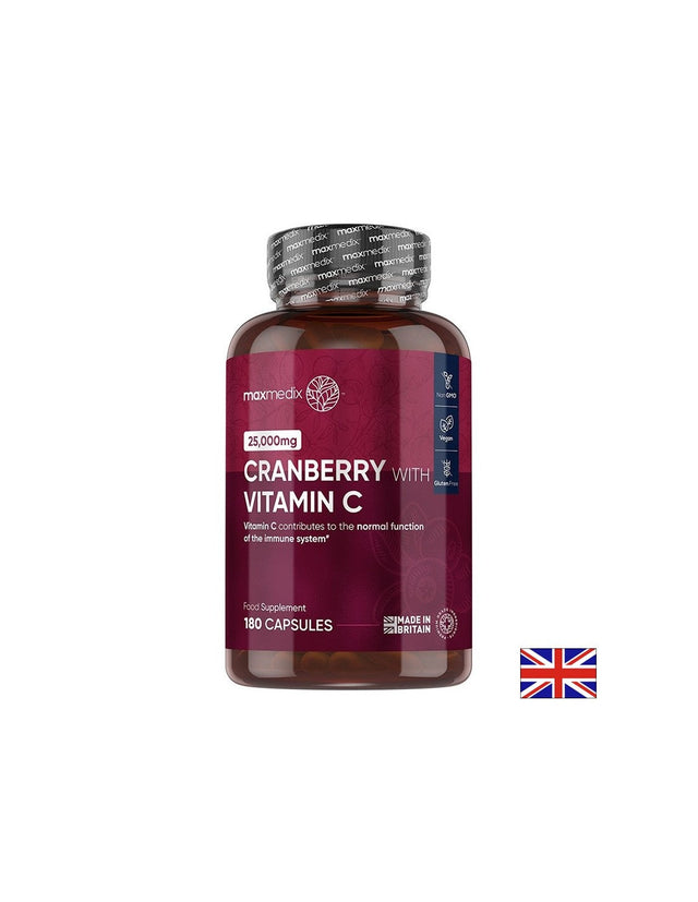Уринарно здраве - Червена боровинка 500 mg + Витамин С 100 mg, 180 капсули  WeightWorld - Nutra Best Bulgaria