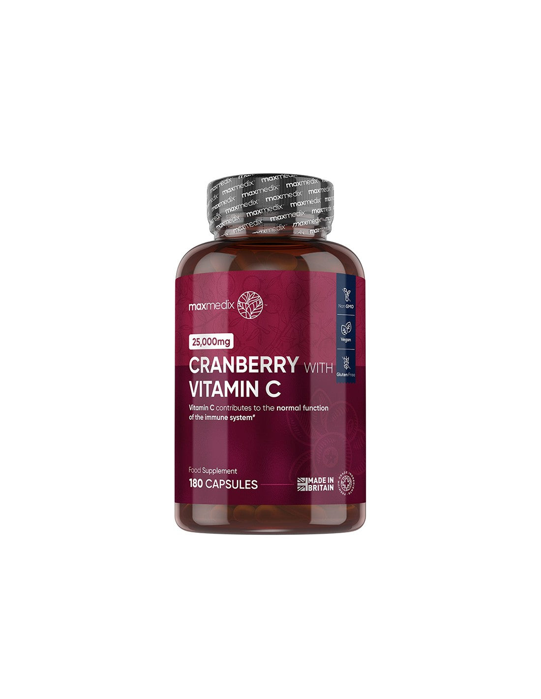 Уринарно здраве - Червена боровинка 500 mg + Витамин С 100 mg, 180 капсули  WeightWorld - Nutra Best Bulgaria
