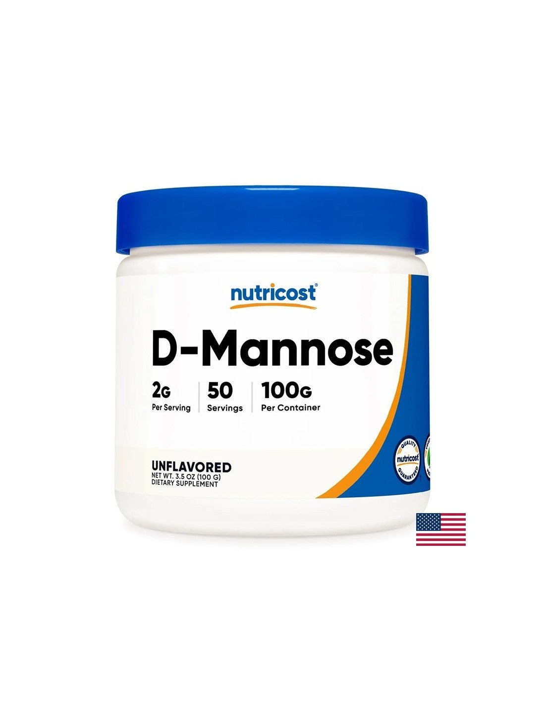 Уринарно здраве - D-Маноза, 100 g прах  Nutricost - Nutra Best Bulgaria
