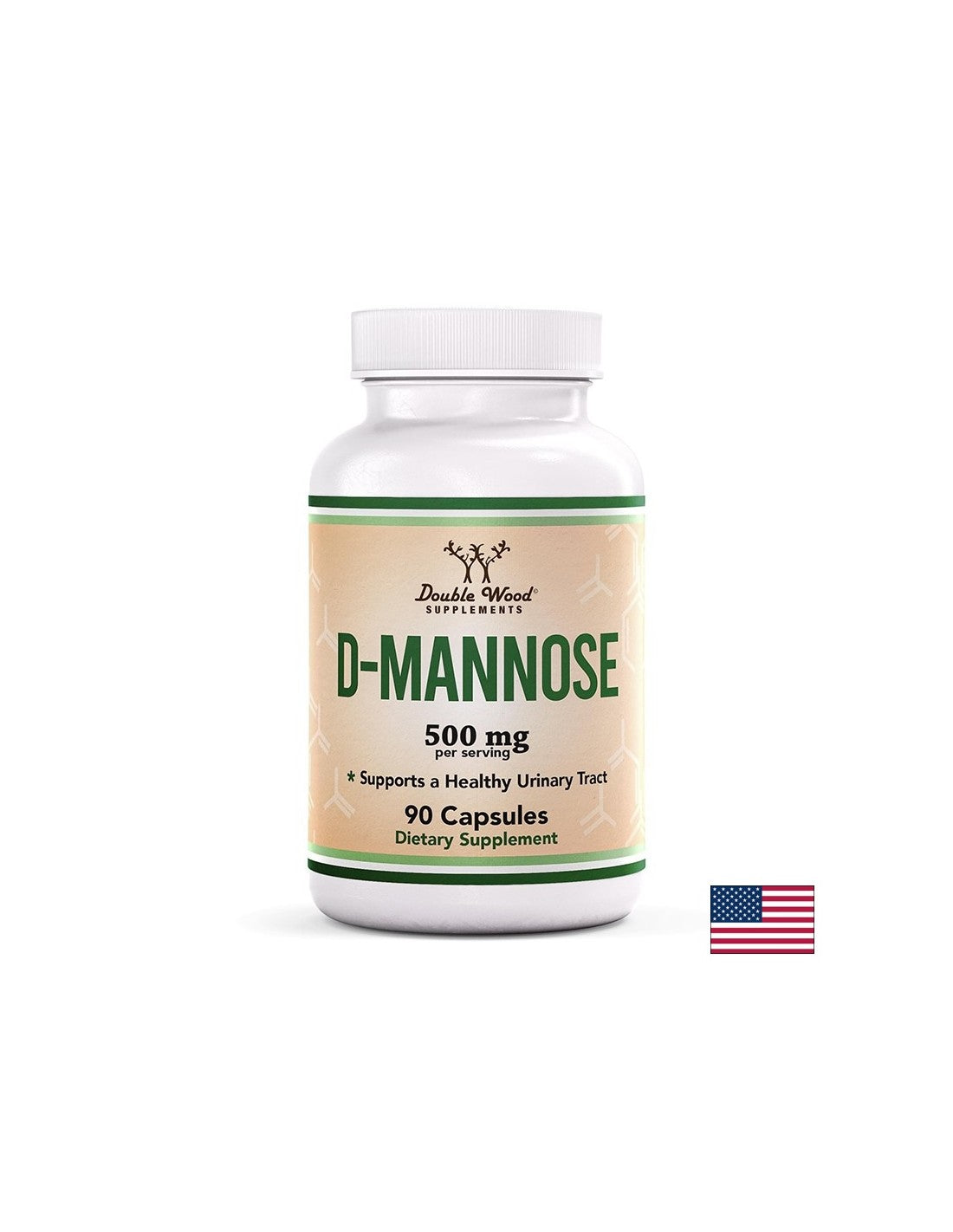 Уринарно здраве - D-Маноза, 500 mg х 90 капсули  Double Wood - Nutra Best Bulgaria