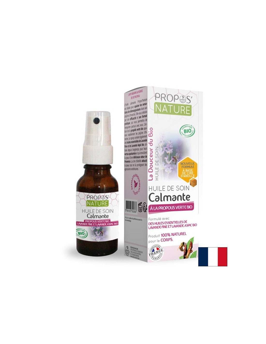 Успокояващ спрей за тяло със зелен прополис и лавандула, 15 ml  Propos Nature - Nutra Best Bulgaria