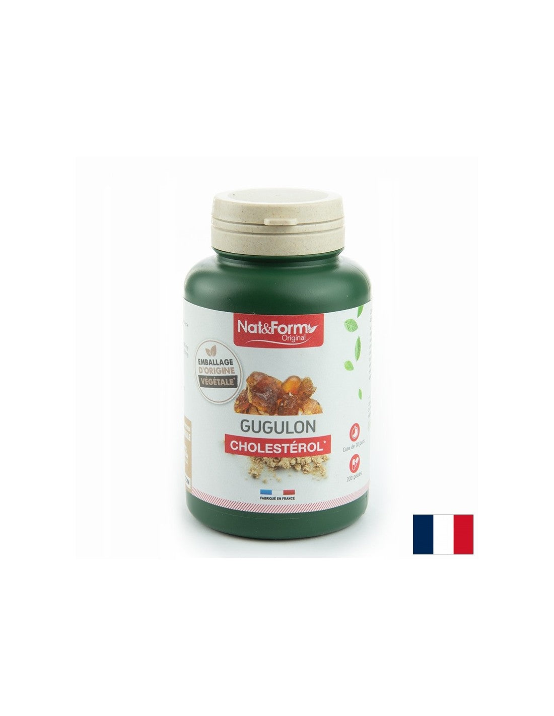 Висок холестерол - Гугул, 200 капсули  Nat&Form - Nutra Best Bulgaria