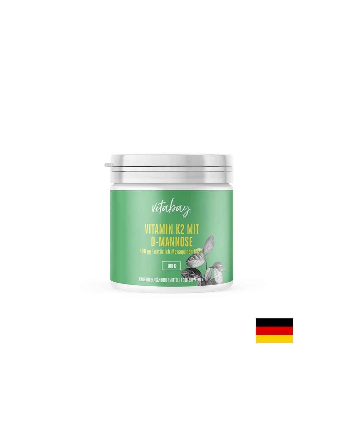 Vitamin K2 mit D-Mannose / Витамин К и D-маноза, 100 gr (прах)  Vitabay - Nutra Best Bulgaria