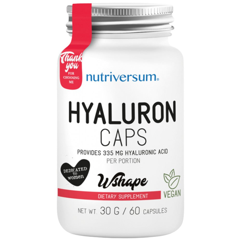 Hyaluron Caps | Hyaluronic Acid 335 mg - 60 капсули  Nutriversum - Nutra Best Bulgaria