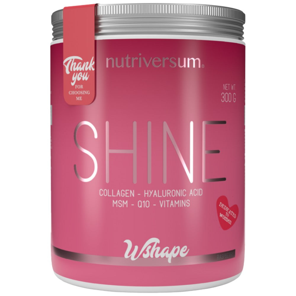 Shine | Collagen - Hyaluronic Acid - MSM - Q10 - Vitamins | Dedicated to Women - 300 грама  Nutriversum - Nutra Best Bulgaria
