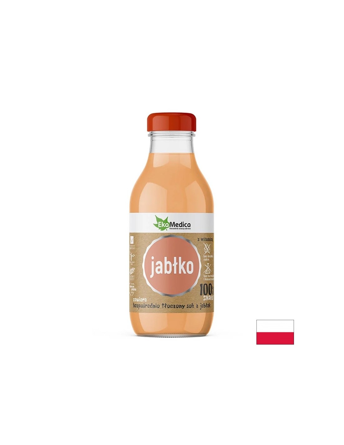 Ябълков сок + Витамин C – За имунитет и метаболитен баланс, 300 ml  Ekamedica - Nutra Best Bulgaria