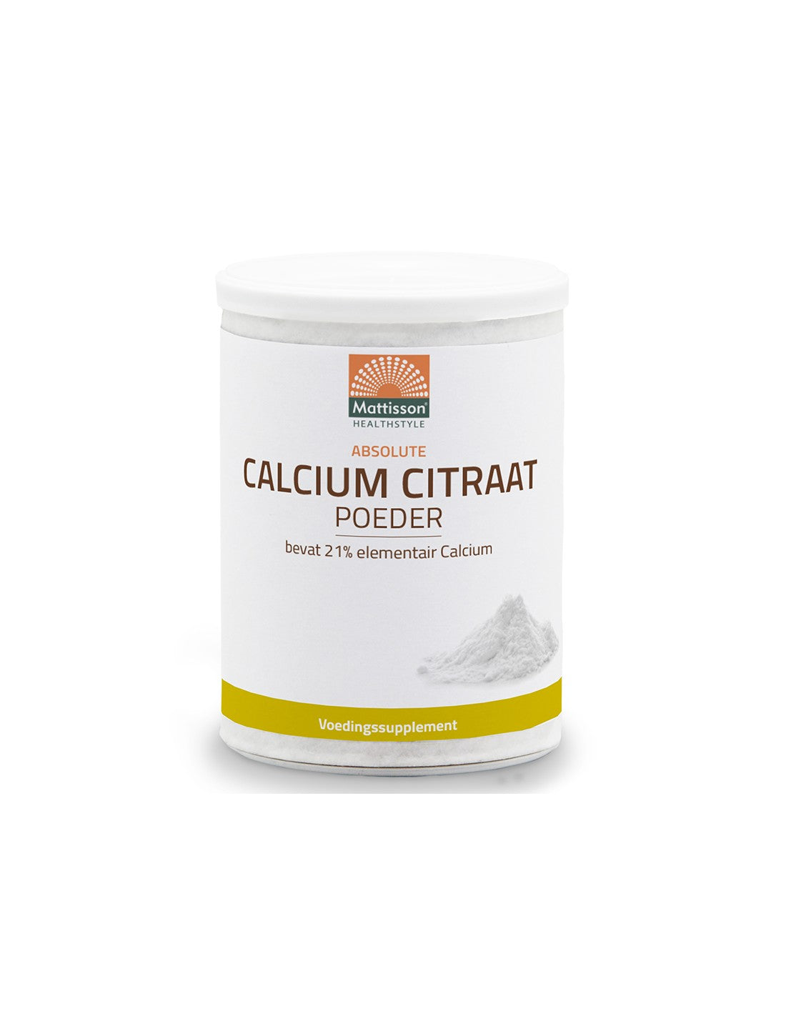 За здрави кости - Калций (цитрат), 125 g прах  Mattisson Healthstyle - Nutra Best Bulgaria