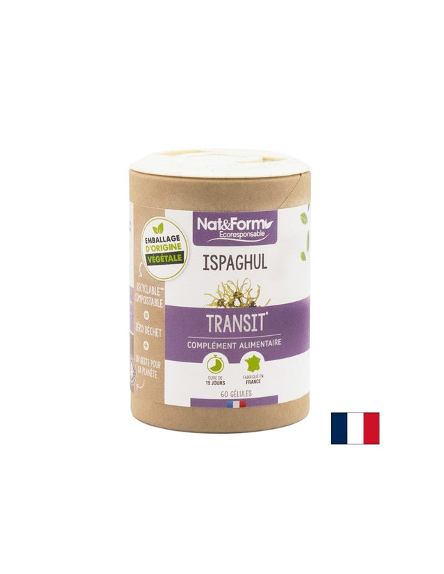 Запек - Псилиум (Хуск), 60 капсули  Nat&Form - Nutra Best Bulgaria