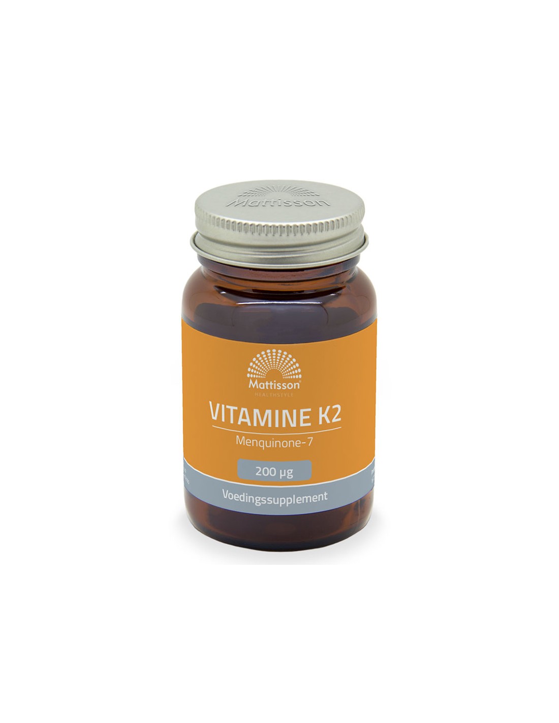 Здрави кости - Витамин K2 (МК-7),-200 µg x 60 таблетки  Mattisson Healthstyle - Nutra Best Bulgaria