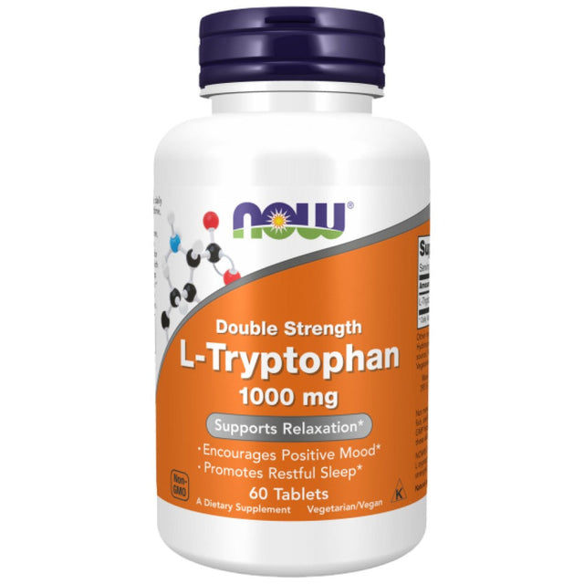 L-Tryptophan 1000 mg | Double Strength - 60 Таблетки - Nutra Best Bulgaria