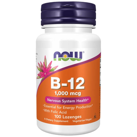 Vitamin B-12 1000 mcg | with Folic Acid - 100 Подезични таблетки - Nutra Best Bulgaria