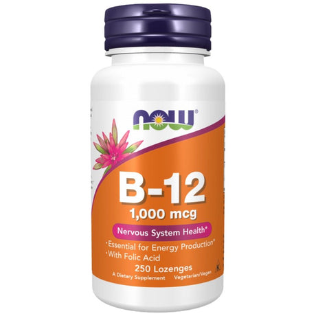 Vitamin B-12 1000 mcg | with Folic Acid - 250 Подезични таблетки - Nutra Best Bulgaria
