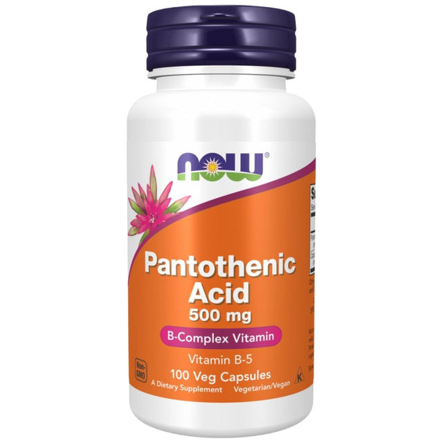 Vitamin B-5 / Pantothenic Acid 500 mg - 100 капсули - Nutra Best Bulgaria