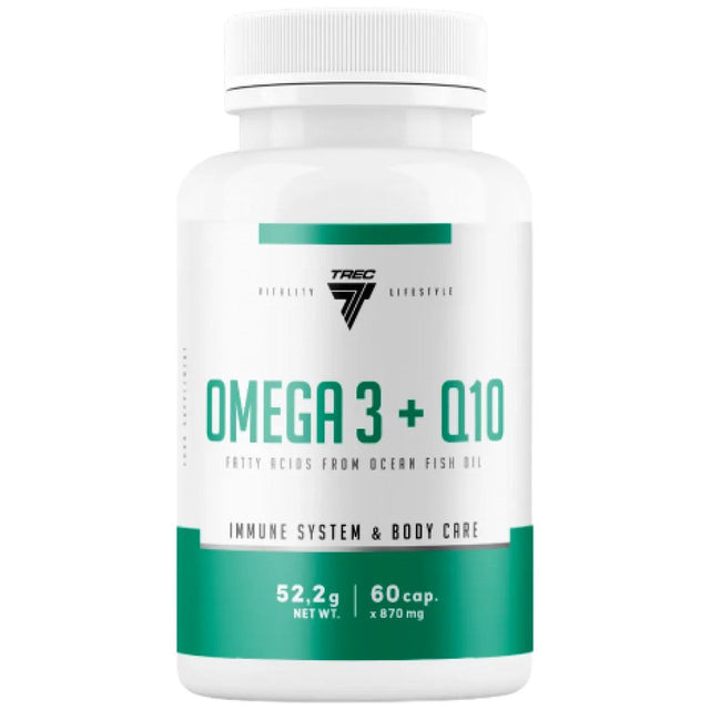 Omega-3 + Q10 - 60 капсули  Trec Nutrition - Nutra Best Bulgaria