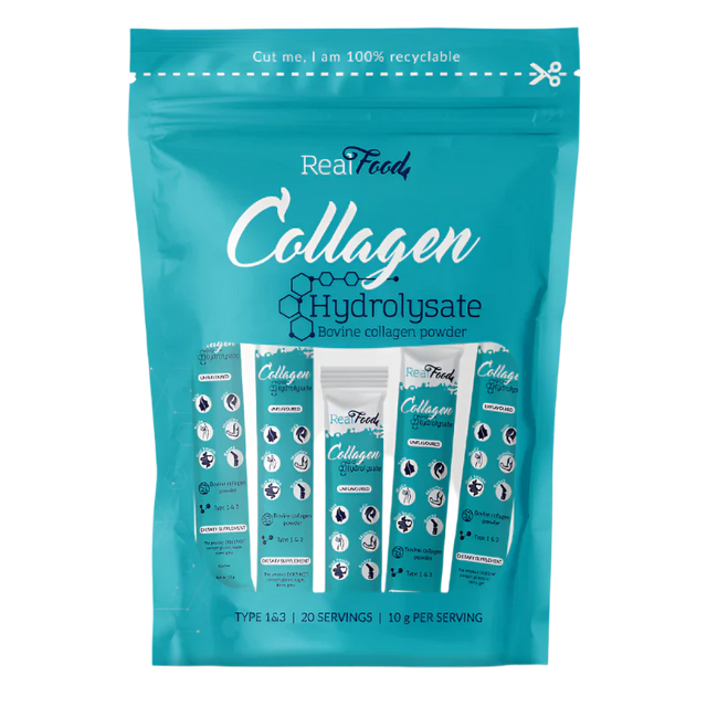Хидролизиран телешки колаген тип 1 и 3 (10000 мг) - 20 дози  RealFood - Nutra Best Bulgaria