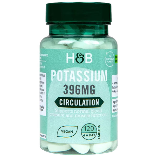 Potassium 396 mg - 120 Таблетки - Nutra Best Bulgaria